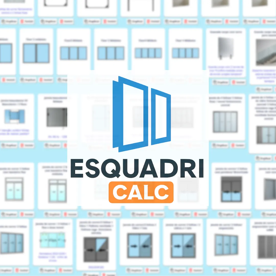 Tela do sistema EsquadriCalc